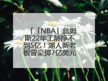 「NBA」詹姆斯22年工龄挣不到5亿！湖人新老板曾豪掷7亿美元签球员