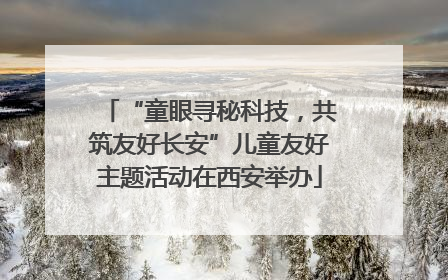 “童眼寻秘科技，共筑友好长安”儿童友好主题活动在西安举办