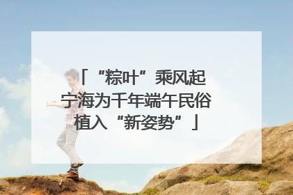 “粽叶”乘风起 宁海为千年端午民俗植入“新姿势”