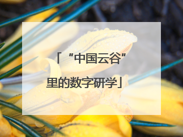 “中国云谷”里的数字研学