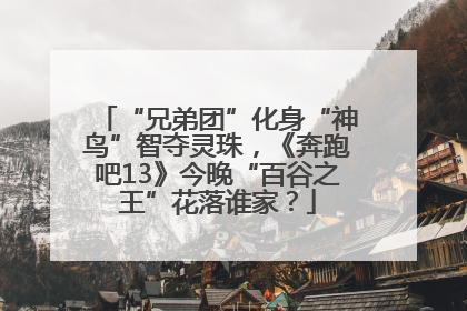 “兄弟团”化身“神鸟”智夺灵珠，《奔跑吧13》今晚“百谷之王”花落谁家？