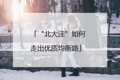 “北大洼”如何走出优质均衡路
