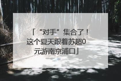 “对手”集合了！这个夏天跟着苏超0元游南京浦口