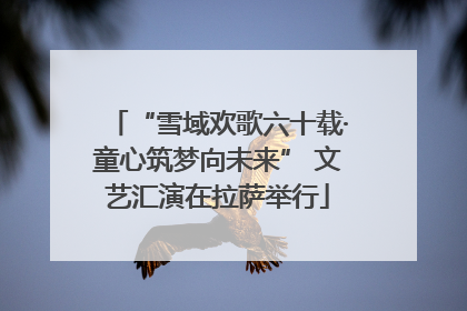 “雪域欢歌六十载·童心筑梦向未来” 文艺汇演在拉萨举行