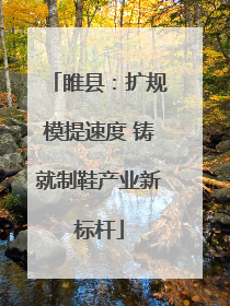 睢县：扩规模提速度 铸就制鞋产业新标杆