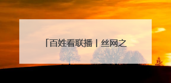 百姓看联播丨丝网之都的“共享密码”