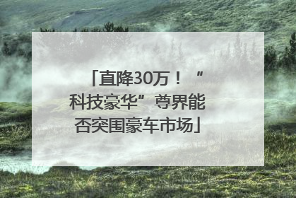 直降30万！“科技豪华”尊界能否突围豪车市场