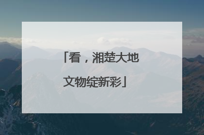 看，湘楚大地文物绽新彩