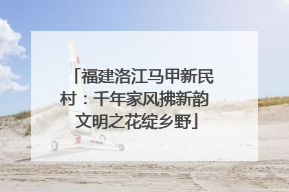 福建洛江马甲新民村：千年家风拂新韵 文明之花绽乡野