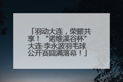 羽动大连，荣耀共享！“诺维溪谷杯”大连·李永波羽毛球公开赛圆满落幕！