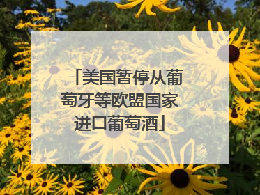 美国暂停从葡萄牙等欧盟国家进口葡萄酒
