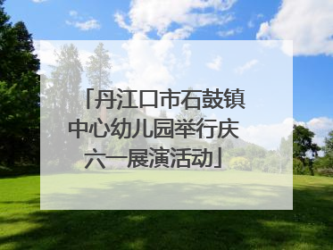 丹江口市石鼓镇中心幼儿园举行庆六一展演活动