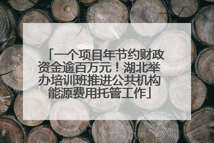 一个项目年节约财政资金逾百万元！湖北举办培训班推进公共机构能源费用托管工作