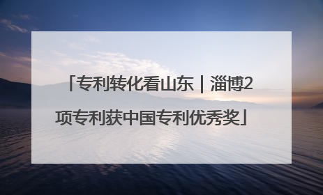 专利转化看山东｜淄博2项专利获中国专利优秀奖