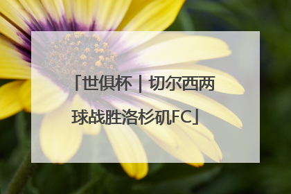 世俱杯｜切尔西两球战胜洛杉矶FC