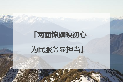 两面锦旗映初心 为民服务显担当