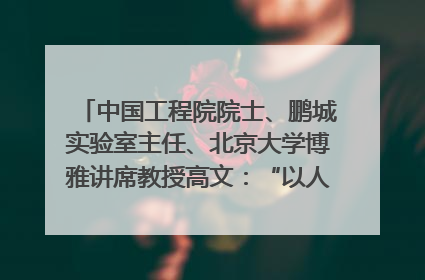 中国工程院院士、鹏城实验室主任、北京大学博雅讲席教授高文：“以人为本 智能向善” 推动文化与科技相生相促｜聚焦2025文化强国建设高峰论坛