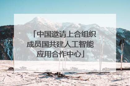 中国邀请上合组织成员国共建人工智能应用合作中心