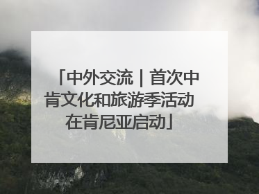 中外交流｜首次中肯文化和旅游季活动在肯尼亚启动
