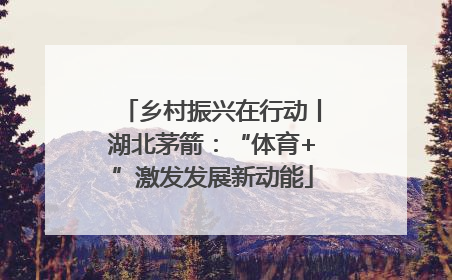 乡村振兴在行动丨湖北茅箭：“体育+”激发发展新动能