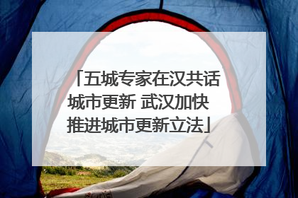 五城专家在汉共话城市更新 武汉加快推进城市更新立法