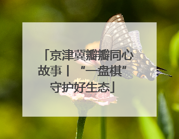 京津冀瓣瓣同心故事丨“一盘棋”守护好生态