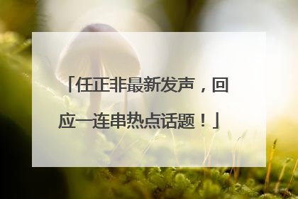 任正非最新发声，回应一连串热点话题！