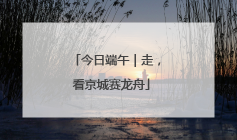 今日端午｜走，看京城赛龙舟