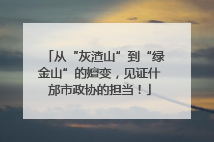从“灰渣山”到“绿金山”的嬗变，见证什邡市政协的担当！