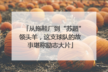 从拖鞋厂到“苏超”领头羊，这支球队的故事堪称励志大片