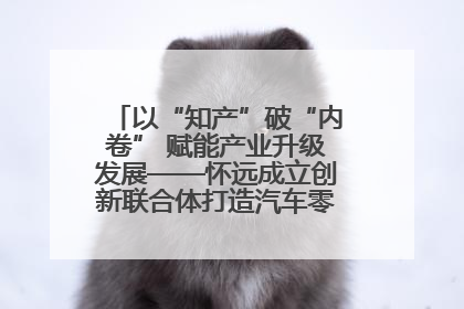 以“知产”破“内卷” 赋能产业升级发展——怀远成立创新联合体打造汽车零部件产业新高地