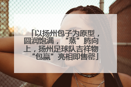 以扬州包子为原型，圆润饱满，“蒸”腾向上，扬州足球队吉祥物“包赢”亮相即售罄