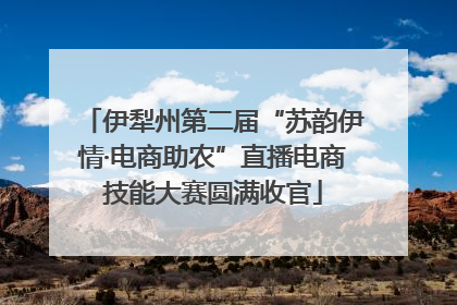 伊犁州第二届“苏韵伊情·电商助农”直播电商技能大赛圆满收官