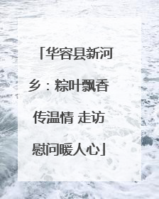 华容县新河乡：粽叶飘香传温情 走访慰问暖人心
