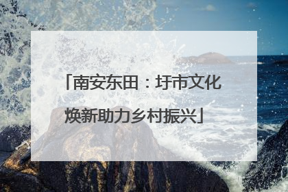南安东田：圩市文化焕新助力乡村振兴