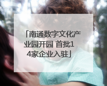南通数字文化产业园开园 首批14家企业入驻