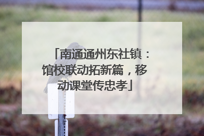 南通通州东社镇：馆校联动拓新篇，移动课堂传忠孝