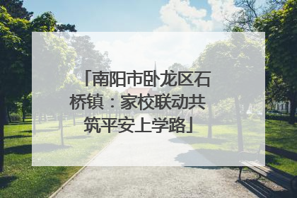 南阳市卧龙区石桥镇：家校联动共筑平安上学路