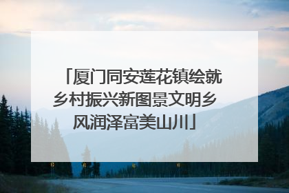 厦门同安莲花镇绘就乡村振兴新图景文明乡风润泽富美山川
