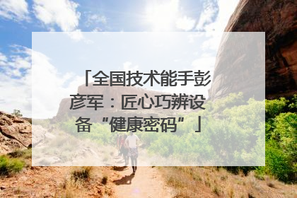 全国技术能手彭彦军：匠心巧辨设备“健康密码”