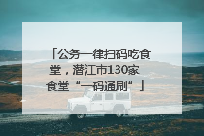 公务一律扫码吃食堂，潜江市130家食堂“一码通刷”