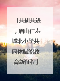 共研共进，眉山仁寿城北小学共同体赋能教育新征程