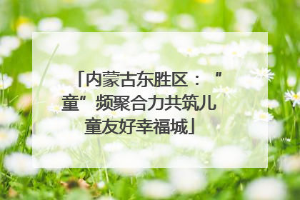 内蒙古东胜区：“童”频聚合力共筑儿童友好幸福城
