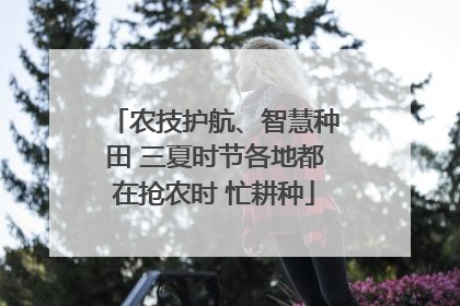 农技护航、智慧种田 三夏时节各地都在抢农时 忙耕种