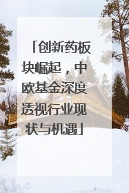 创新药板块崛起，中欧基金深度透视行业现状与机遇