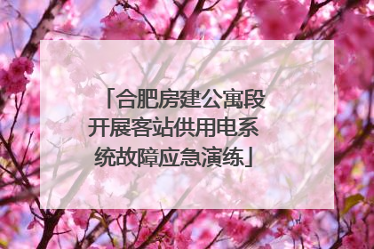合肥房建公寓段开展客站供用电系统故障应急演练