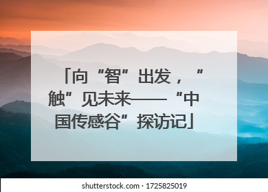 向“智”出发，“触”见未来——“中国传感谷”探访记