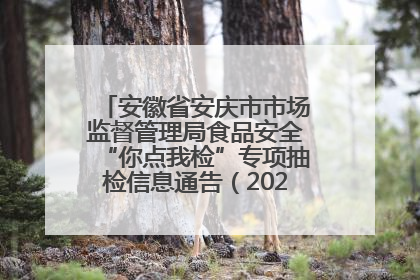 安徽省安庆市市场监督管理局食品安全“你点我检”专项抽检信息通告（2025年第27期）