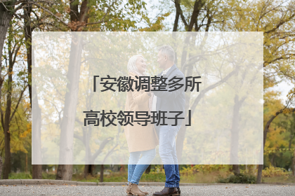 安徽调整多所高校领导班子