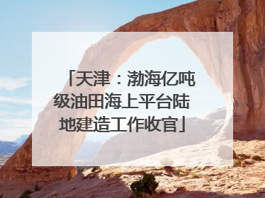 天津：渤海亿吨级油田海上平台陆地建造工作收官